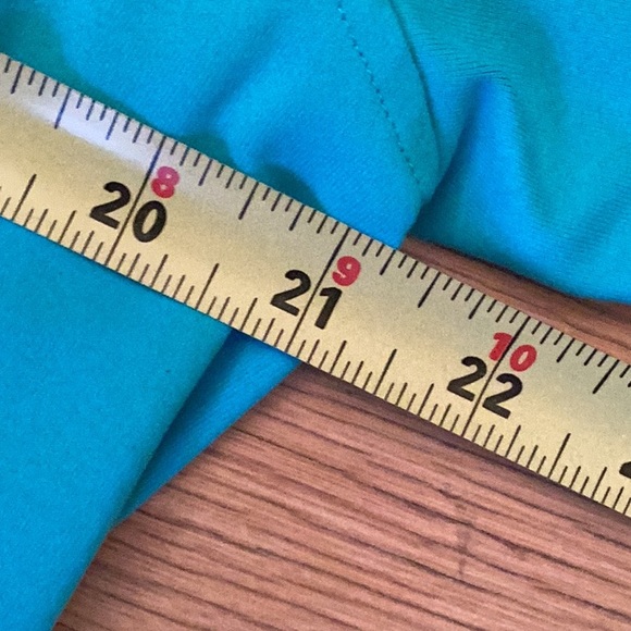 Tehama by Nancy Haley turquoise casual jacket. Zip front elastis - Picture 13 of 15